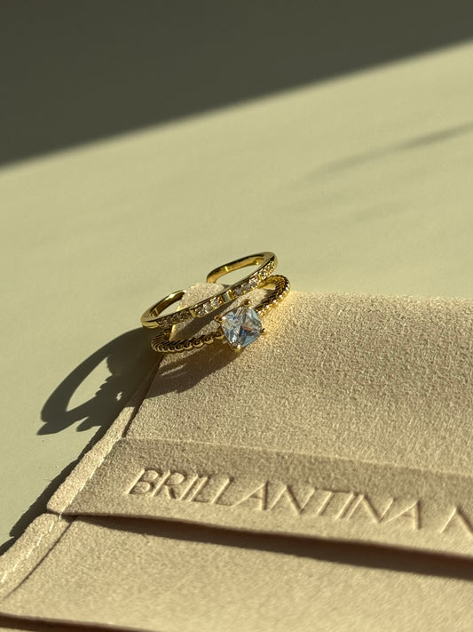 Bow & Stone ring