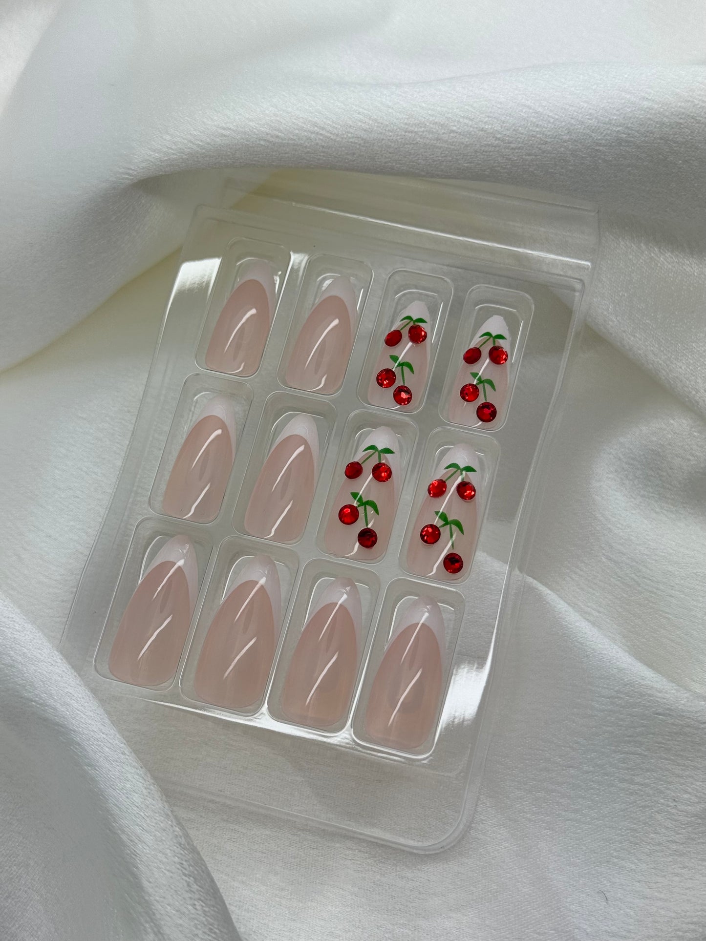 Cherry French Tip