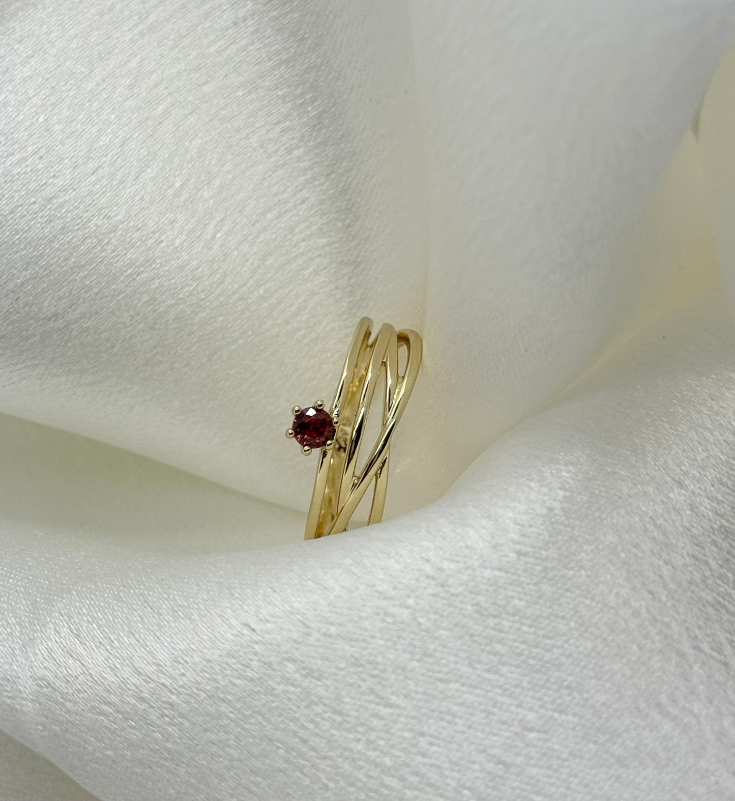 Crimson Glow Ring